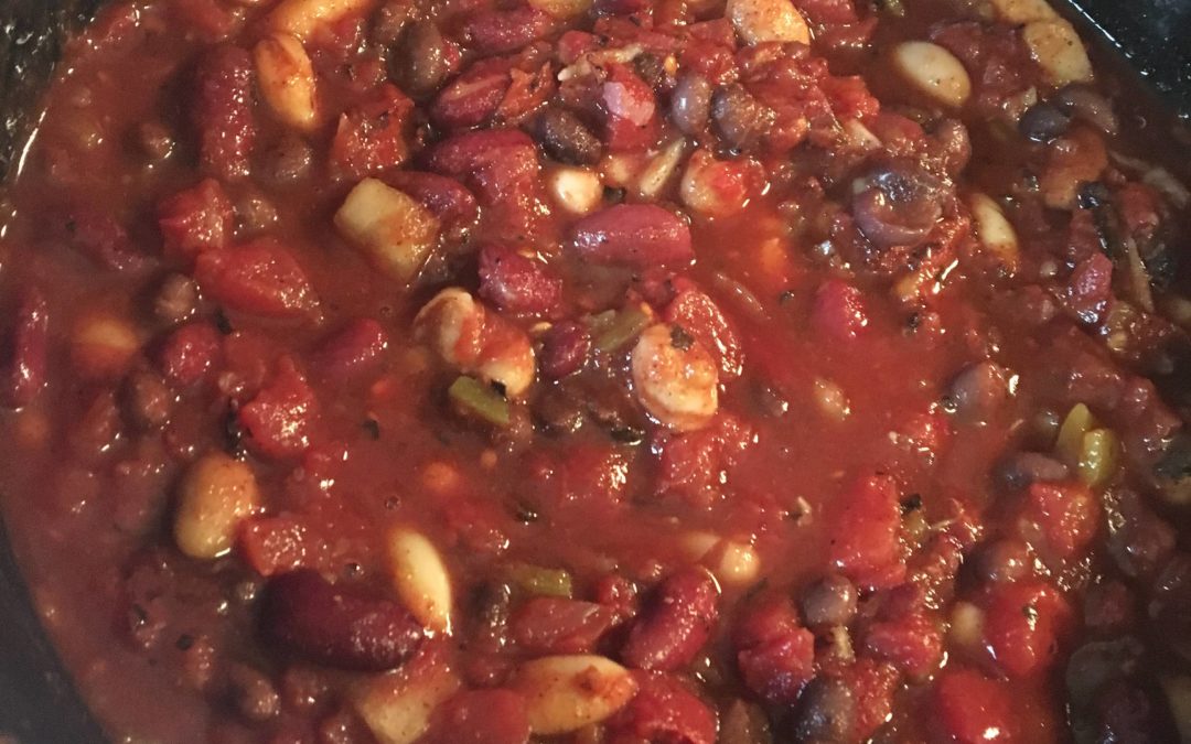 Crock-Pot Fire Roasted 3-Bean Chili