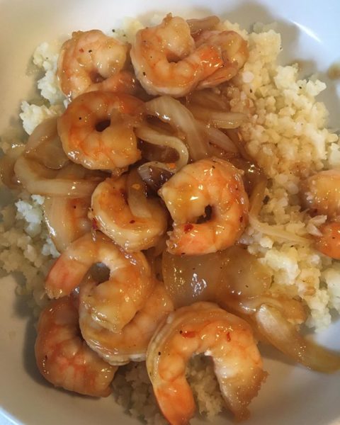 Honey Garlic Butter Shrimp & Onions | For the Love of Garlic