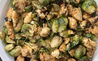 Lemon Garlic Butter Chicken and Brussel Sprouts