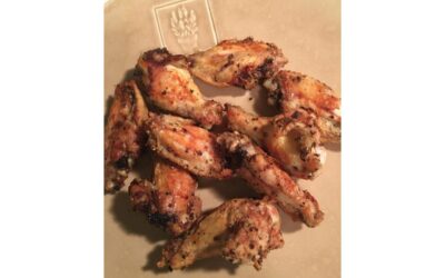 Air-Fried Chicken Wings with Lemon Pepper Seasoning
