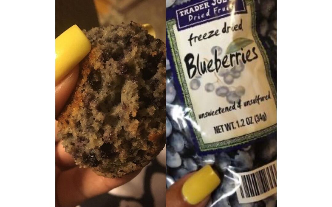 Coconut Flour Blueberry Muffins