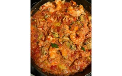 Seafood Medley in a Light Tomato Sauce