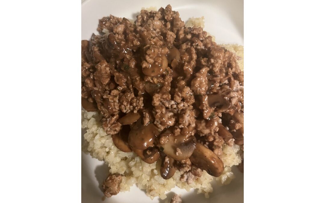 Turkey Stroganoff Cauliflower Rice Bowl