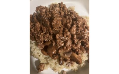 Turkey Stroganoff Cauliflower Rice Bowl