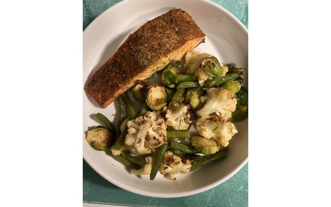 Air Fried Savory Crusted Salmon